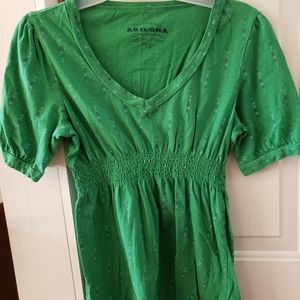 Ladies casual top green by Arizona size L
